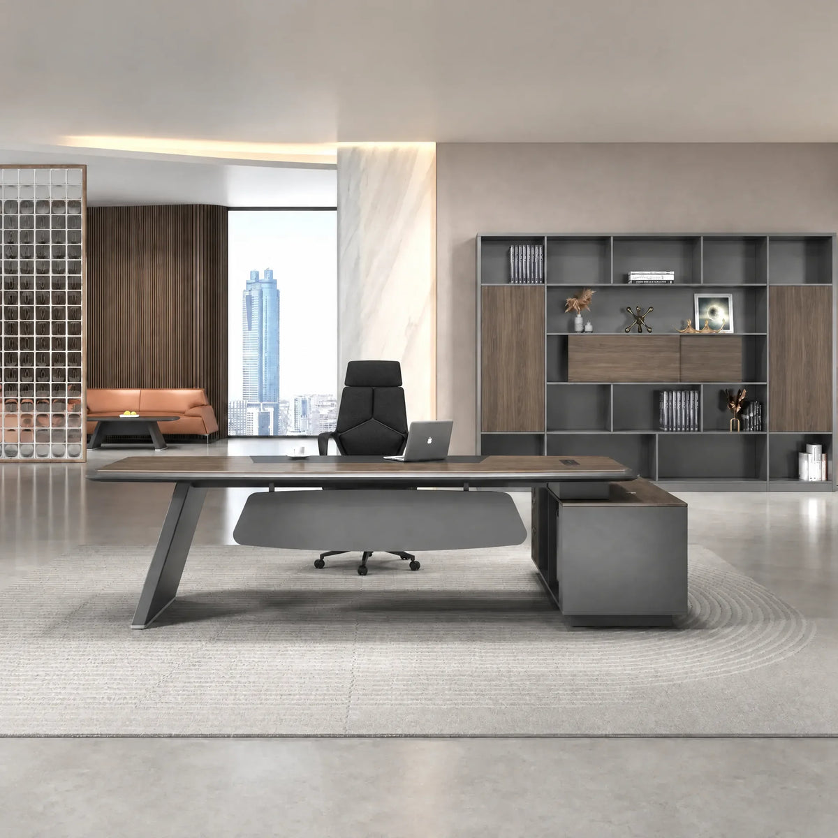 Corely · Modern L-Shaped Executive Desk