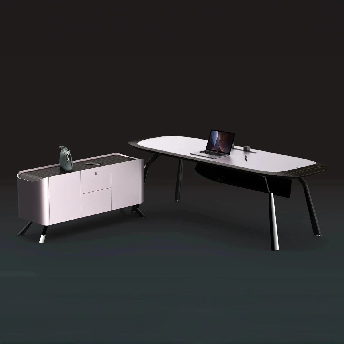 Intego · Executive Desk w/ Mobile Storage