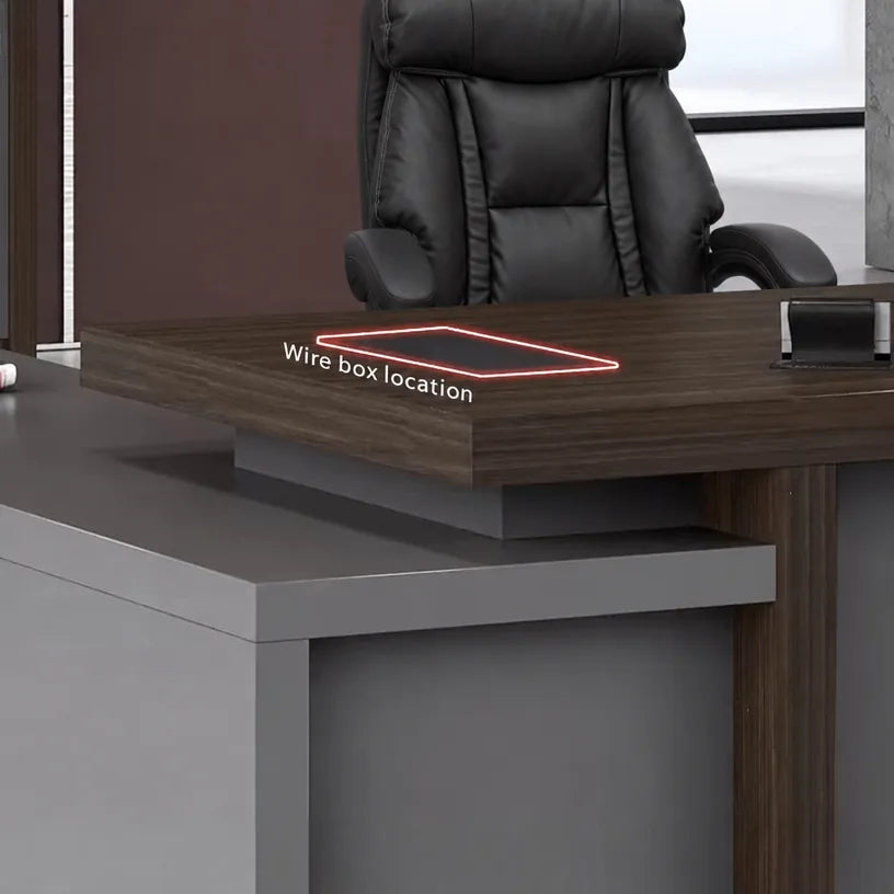 Elmore · Modern L-Shaped Executive Desk