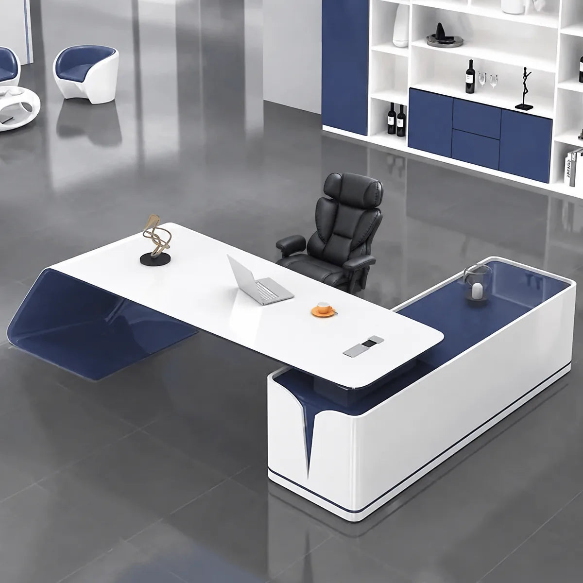 Euclid · Modern L-Shaped Executive Desk
