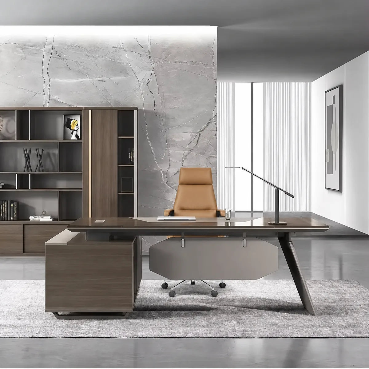 Flynn · Modern L-Shaped Executive Desk