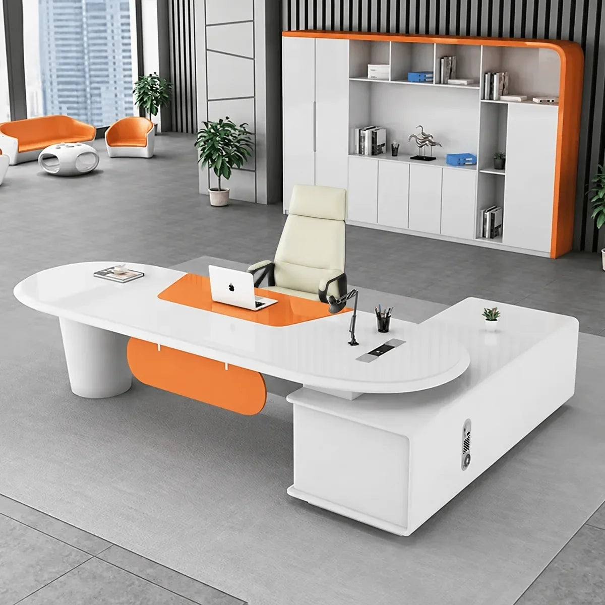 Gauss · L-Shaped Executive Desk