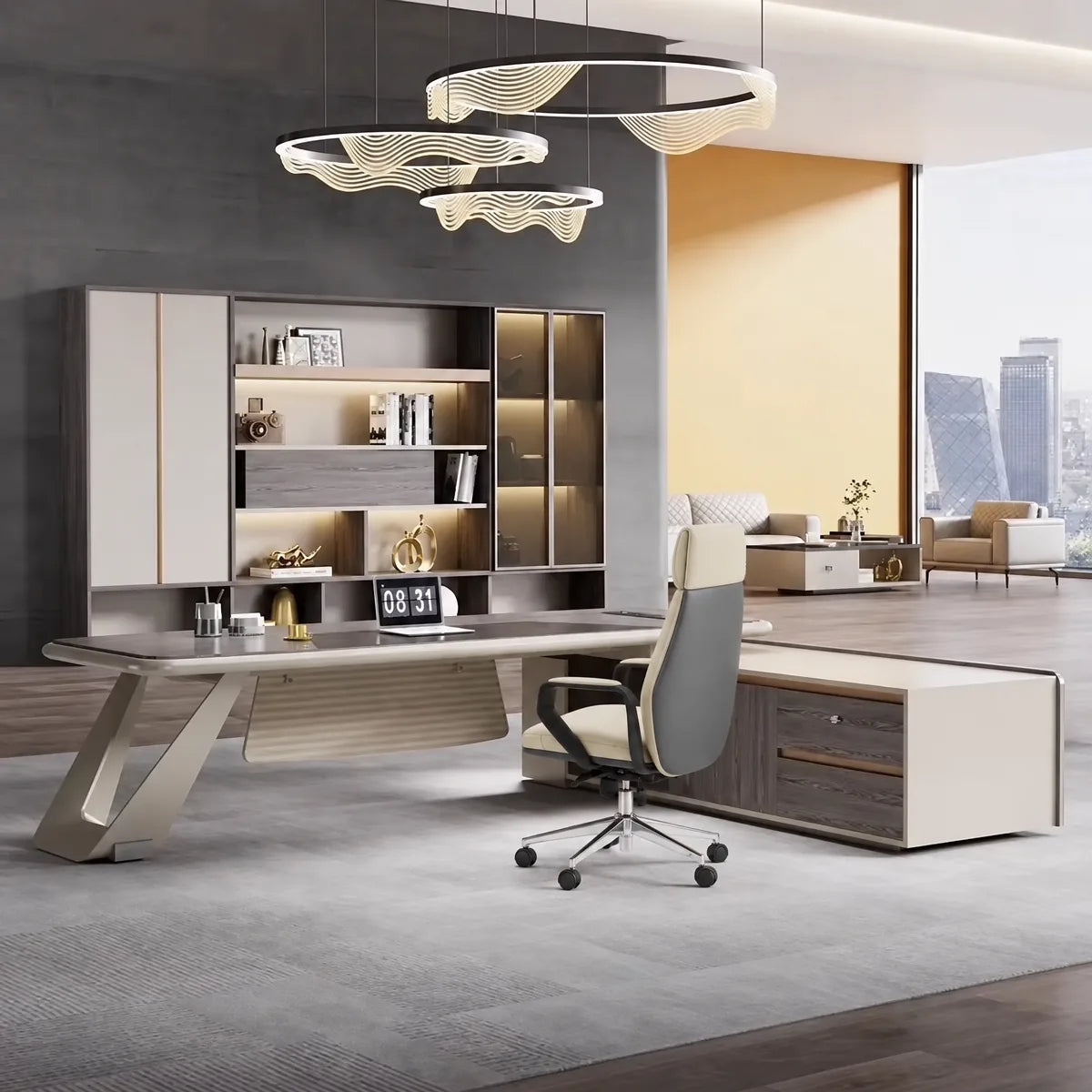 Heyer · Modern L-Shaped Executive Desk