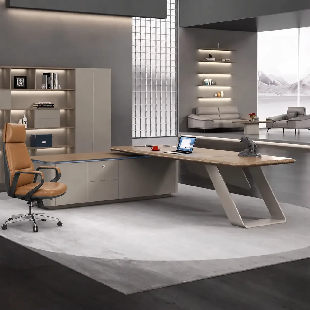 Laurier · Modern L-Shaped Executive Desk