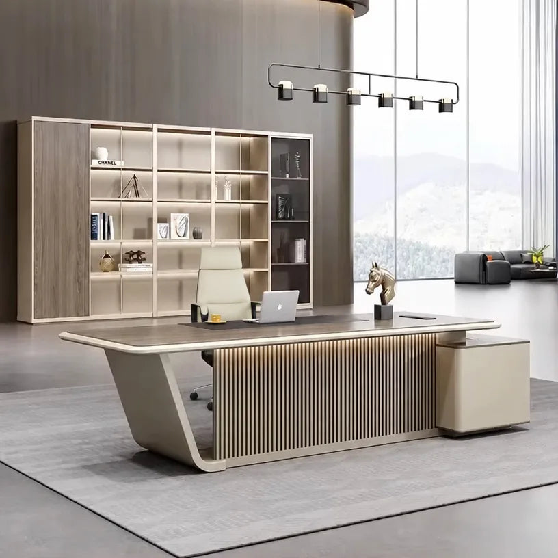 Mantell · Modern L-Shaped Executive Desk