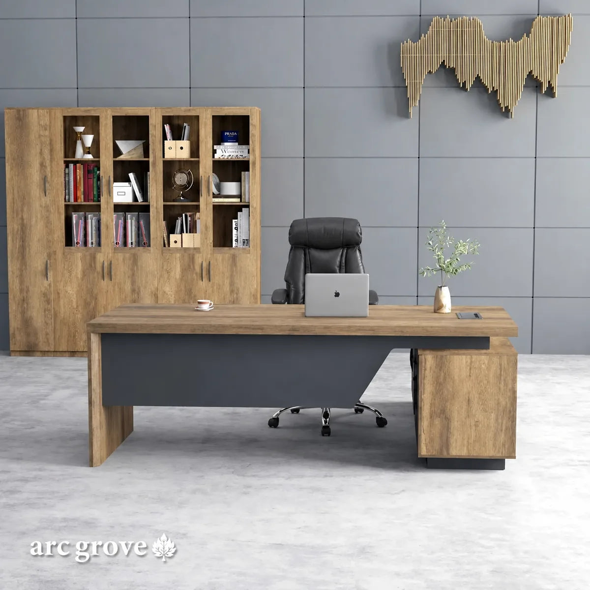 Pascal · L-Shaped Executive Desk