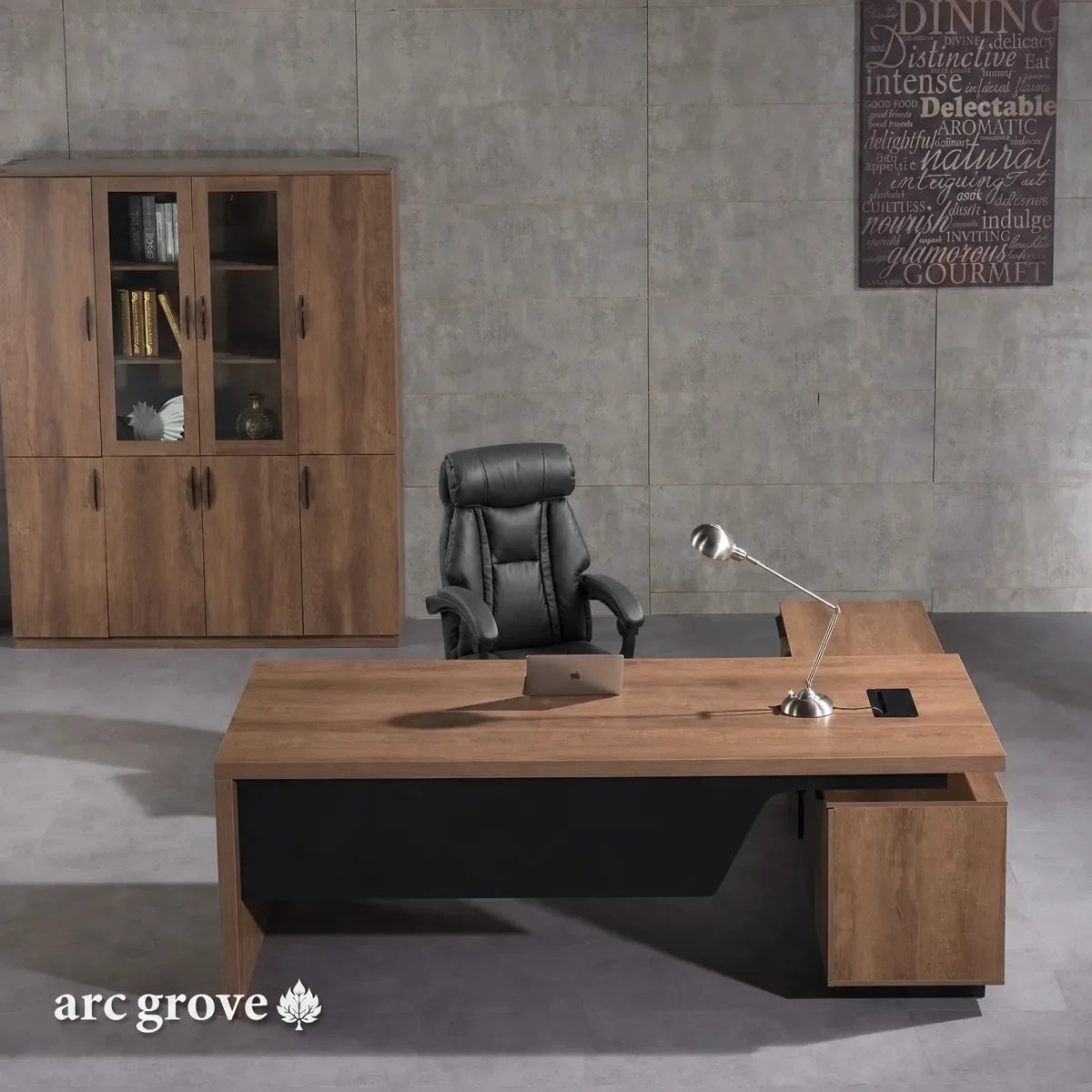 Pascal · L-Shaped Executive Desk