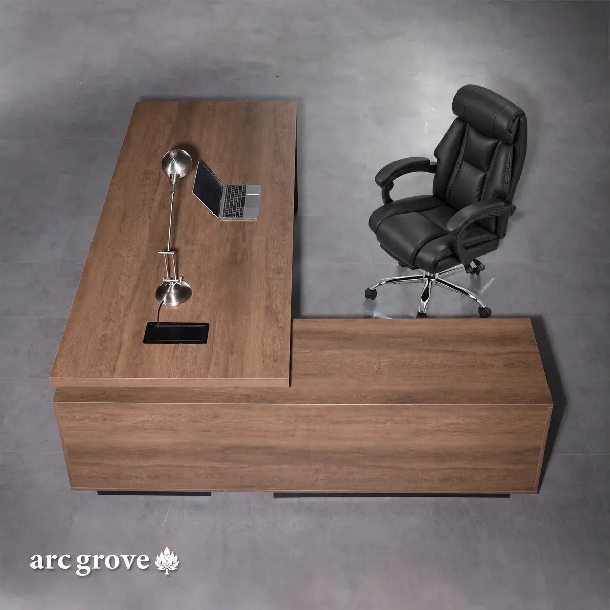 Pascal · L-Shaped Executive Desk