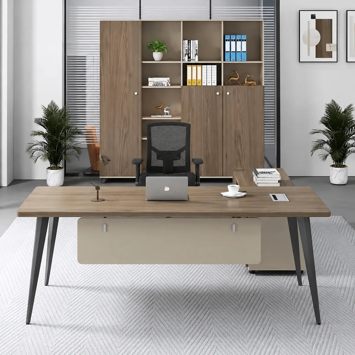Tawn · Office Desk w/ Mobile Storage