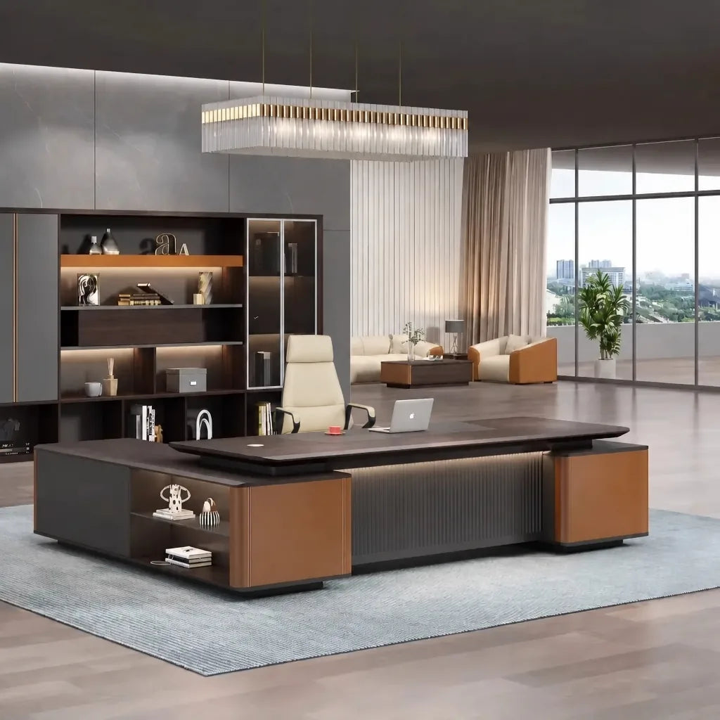 Wilcroft · Modern L-Shaped Executive Desk