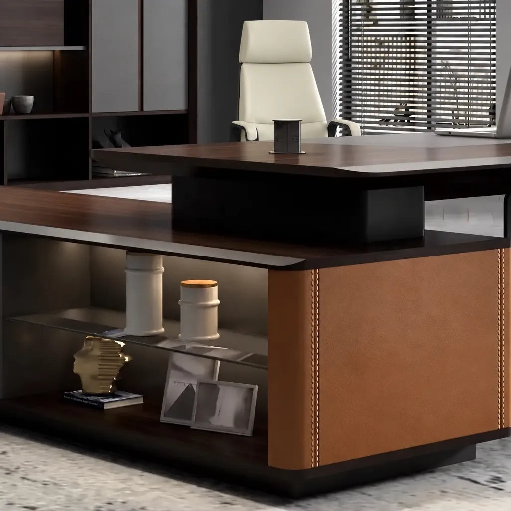 Wilcroft · Modern L-Shaped Executive Desk