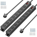 8 Outlet Power Strip 2-Pack | CRST Heavy-Duty Surge Protector